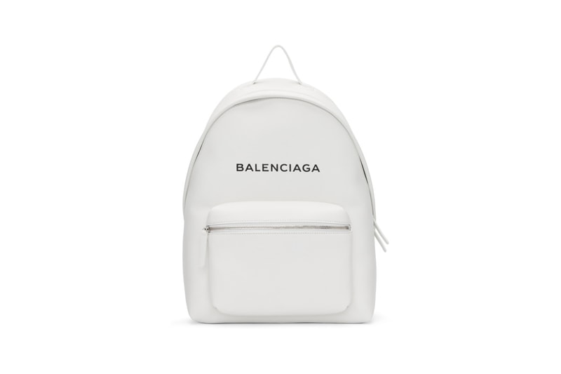 balenciaga backpack white