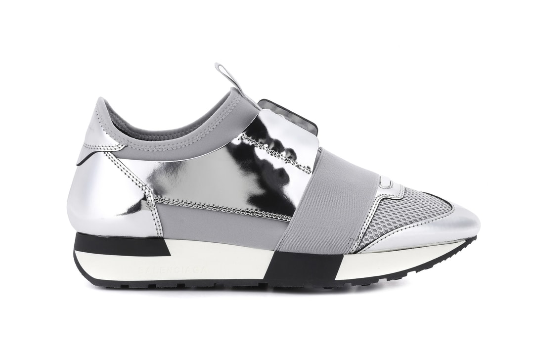 Balenciaga Silver Chrome Race Runner Sneaker | Hypebae