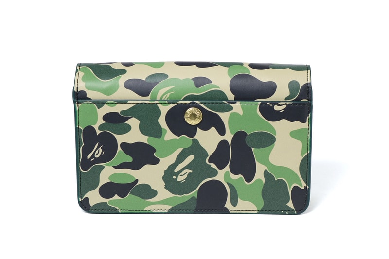 BAPE Camouflage Shoulder Bag in Green and Pink | Hypebae