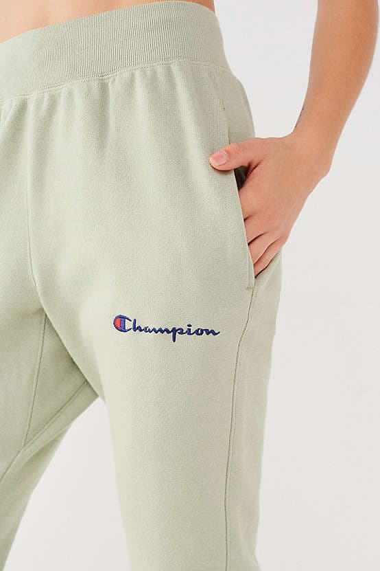 champion reverse weave candy pink jogger sweatpants