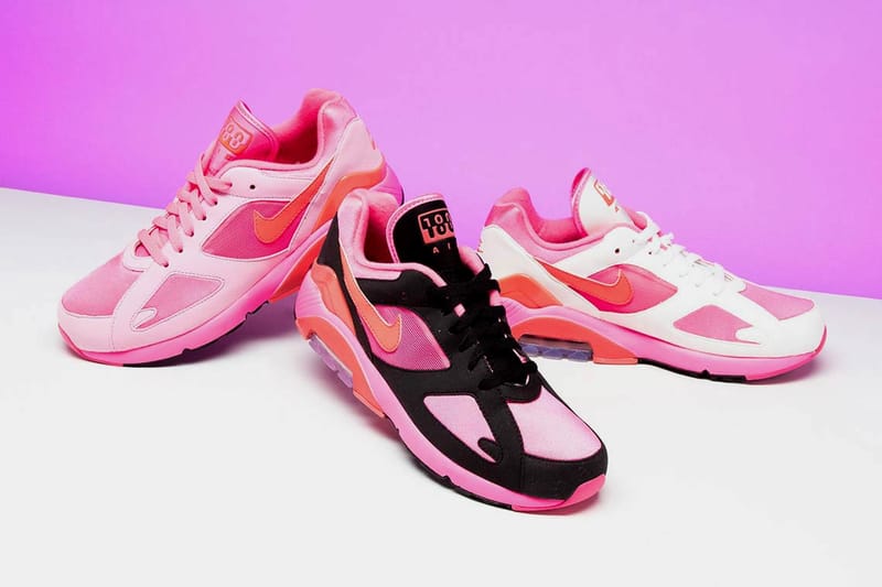 COMME des GAR ONS x Nike s Pink Air Max 180 Shoe Hypebae