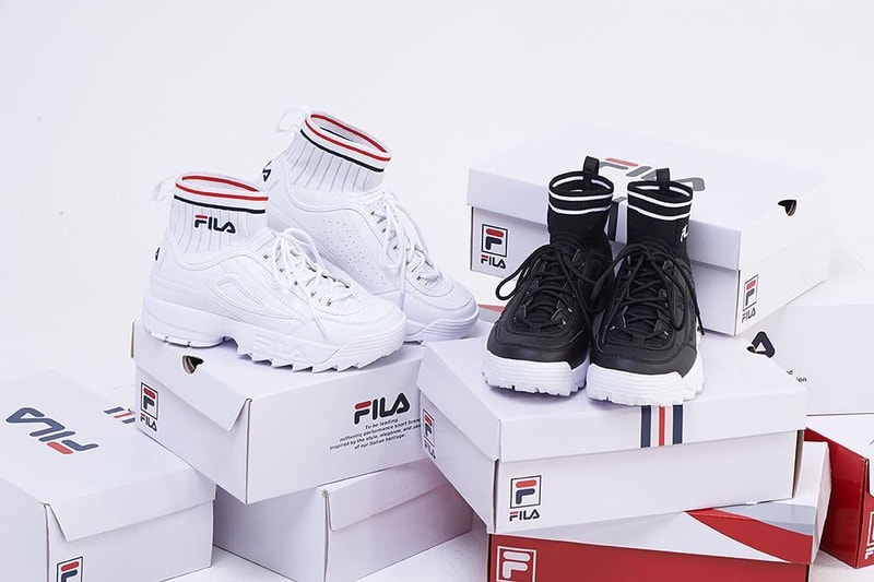 fila uo exclusive disruptor 2 sock mesh sneaker