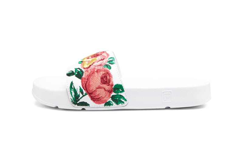 Fila sales embroidered slides