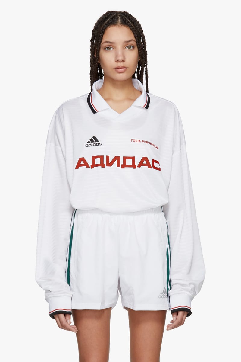 Gosha rubchinskiy adidas sweater white on sale