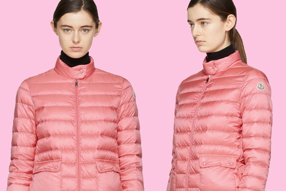 Shop Moncler's Down Lans Jacket in Pastel Pink | Hypebae