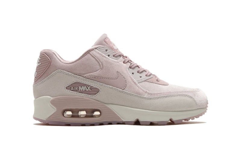 Nike Air Max 90 In Velvet Particle Rose Gunsmoke 