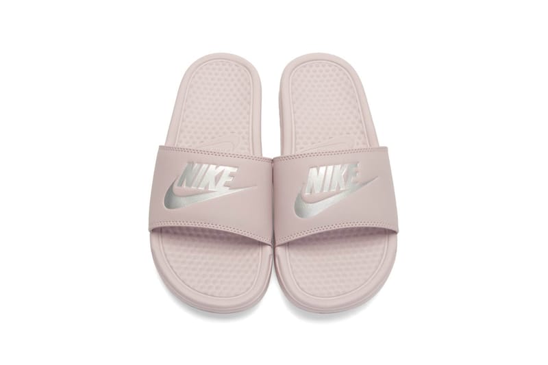 Shop Nike s Benassi Slides in Particle Rose Pink Hypebae