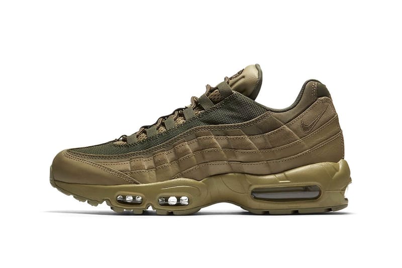 Nike air max 95 premium khaki team gold on sale e amp; mushroom