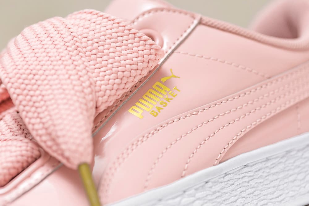 PUMA's Basket Heart Patent Arrives in Pink/Grey | Hypebae