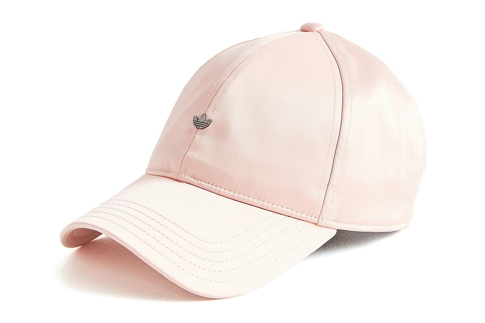 adidas Originals Pastel Pink Satin Baseball Cap Hypebae