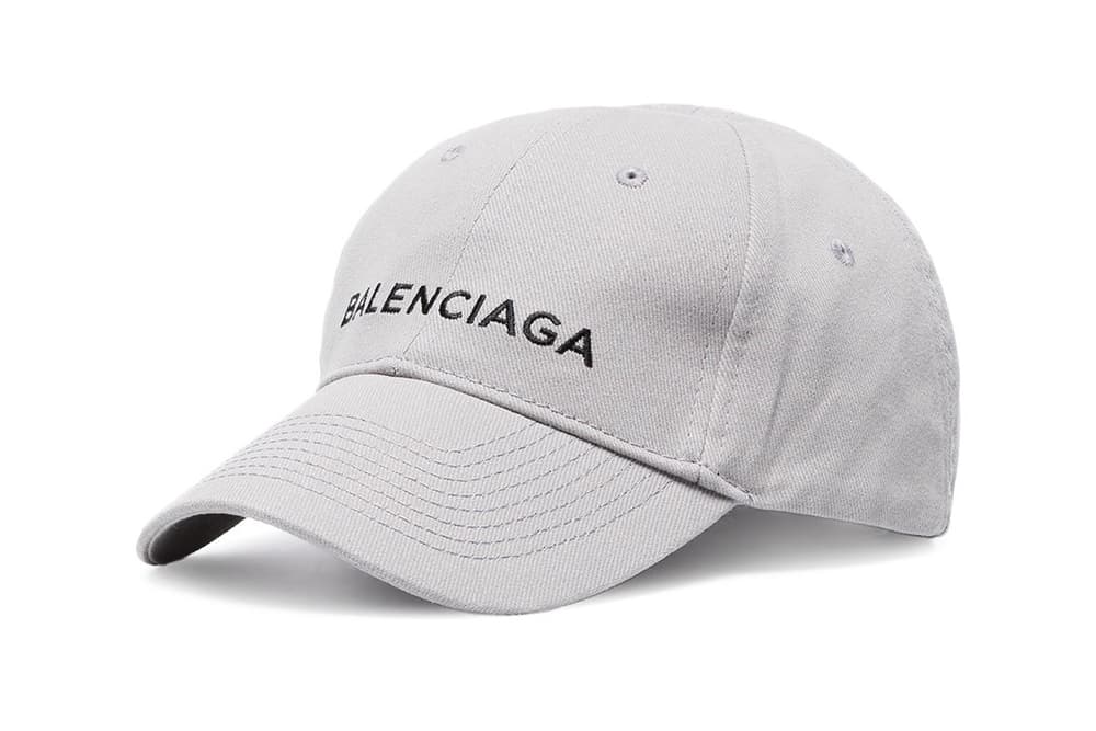 Balenciaga Releases Light Grey Logo Baseball Cap | HYPEBAE