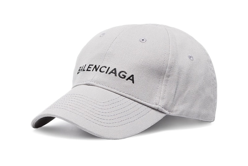 Balenciaga Releases Light Grey Logo Baseball Cap | Hypebae