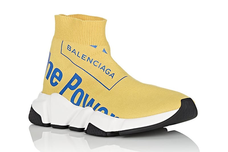 Balenciaga speed hot sale trainer yellow