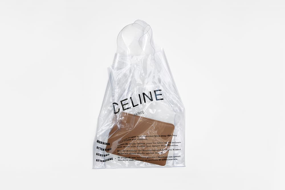 Celine Plastic Bag Available at Nordstrom PopUp HYPEBAE