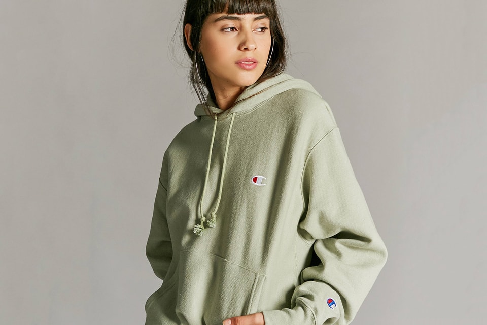 Buy Champion x Urban Outfitters' Hoodie in Green | Hypebae