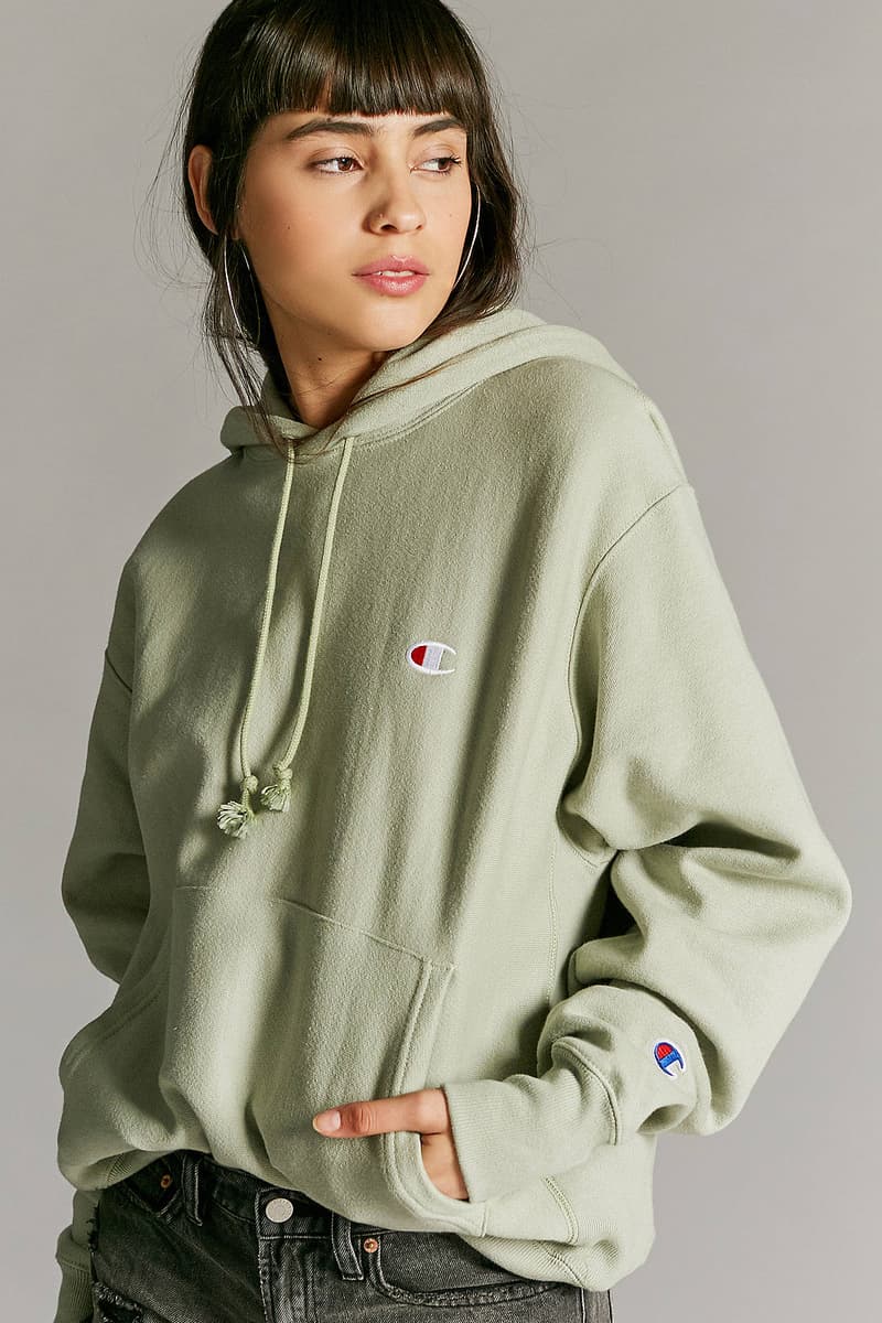 Buy Champion x Urban Outfitters' Hoodie in Green | HYPEBAE