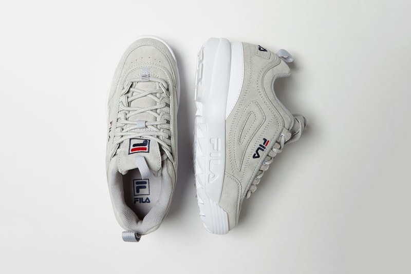 fila disruptor 2 grey suede