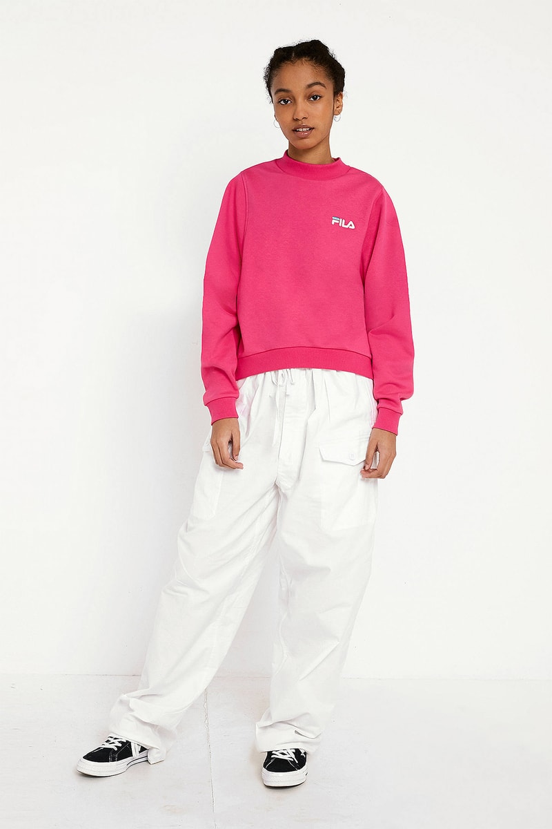 FILA Drops Summer Pink and Teal Logo Sweatshirts | Hypebae