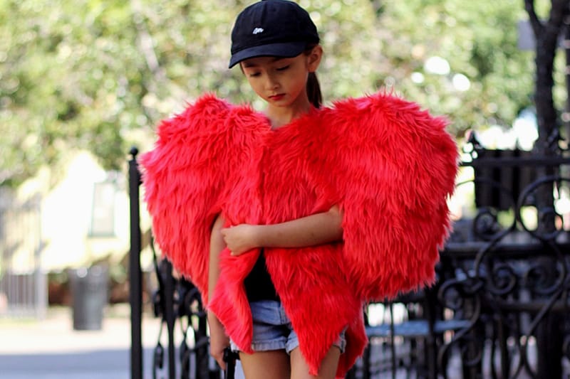 Rihanna red heart on sale jacket