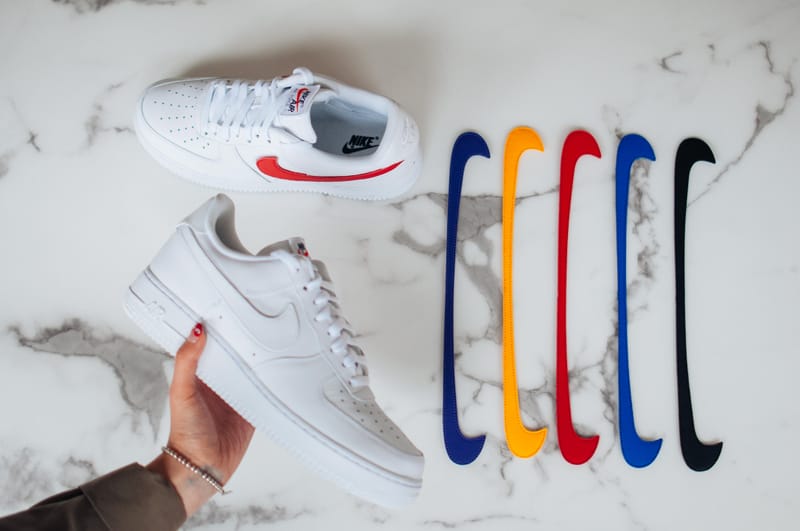 Custom swoosh air outlet force 1