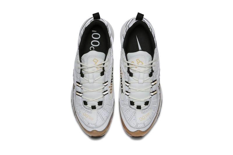 Air max 98 uk white clearance gold