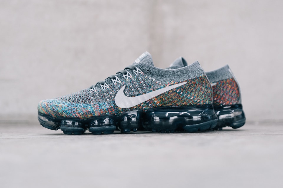 Nike Air VaporMax Flyknit Grey Multicolor | Hypebae