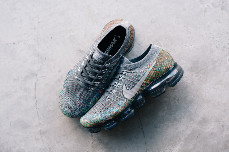 vapormax flyknit grey multicolor
