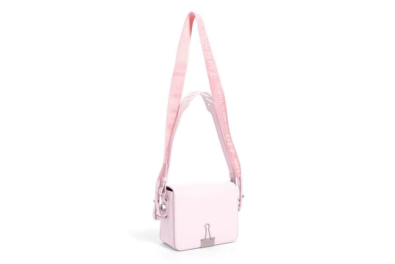 Pink off discount white crossbody bag