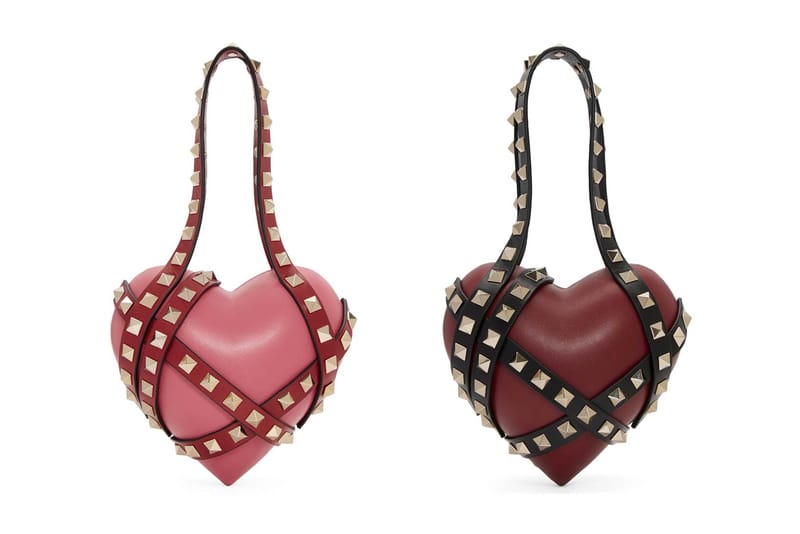 Valentino s Heart Cage Rockstud Clutch Is Badass Hypebae