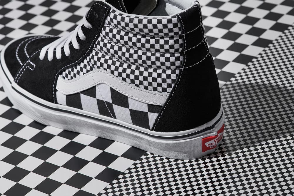 Vans Checkerboard Pattern Sk8Hi Authentic HYPEBAE