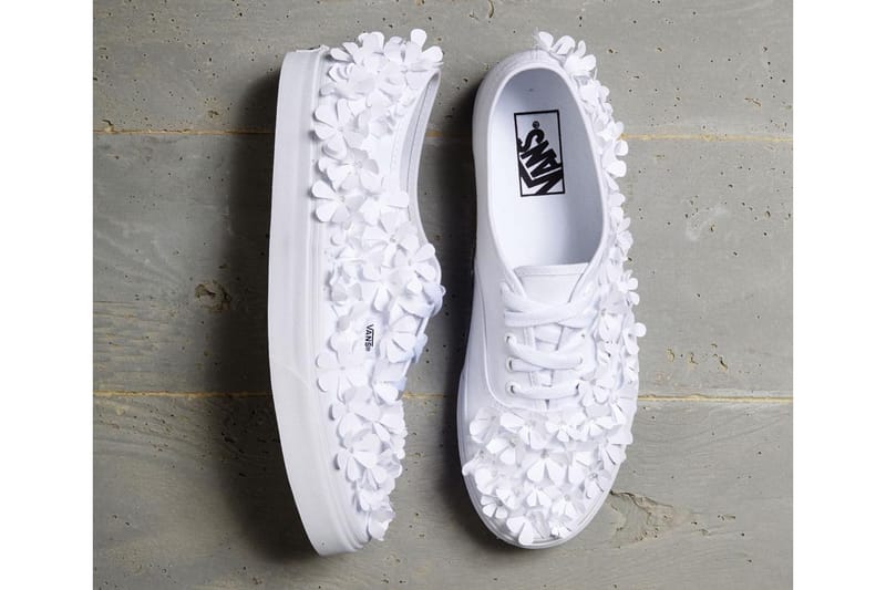 Vans on sale white custom