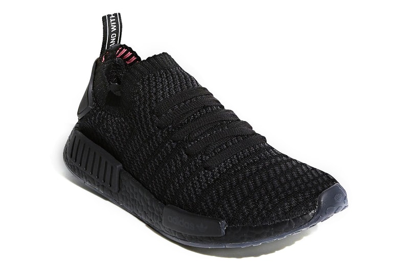 Shop Adidas Nmd R1 Primeknit Stlt Triple Black Hypebae