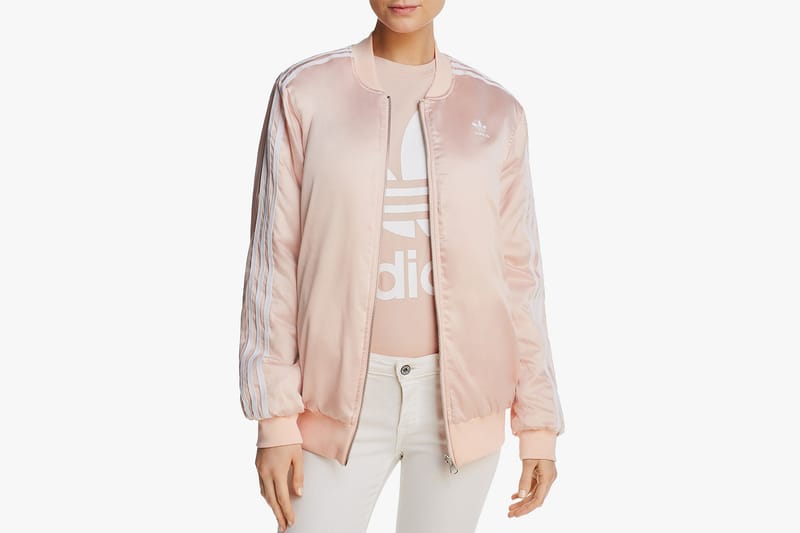 Adidas floral bomber jacket womens sale