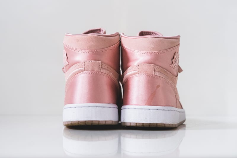 Pink satin clearance jordan 1