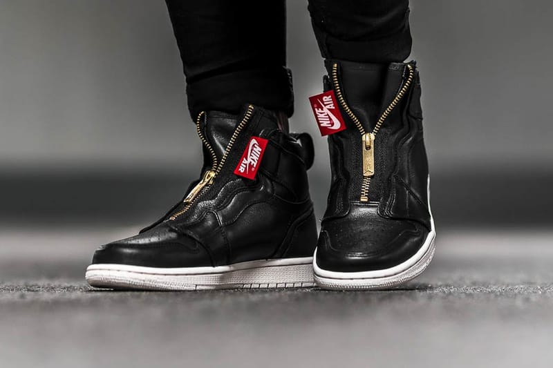 Air jordan 1 high zip black best sale