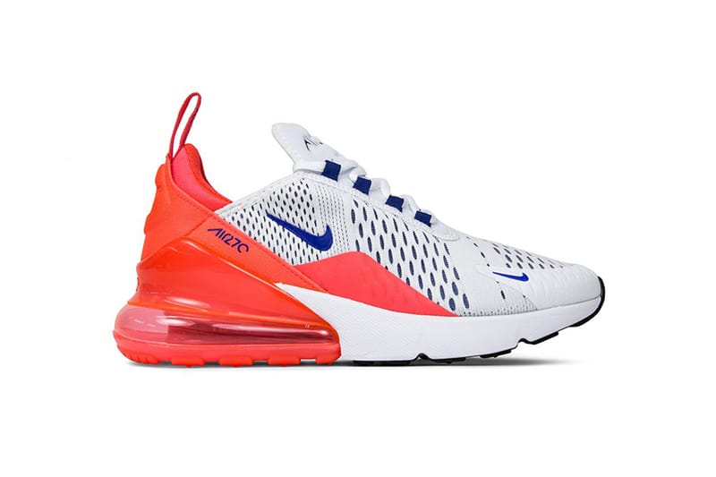 Nike air max 270 red sales and white