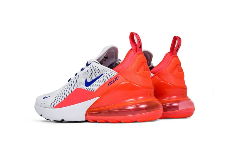 Air max 270 store red and white