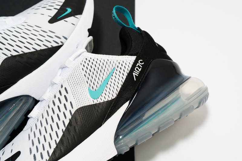 air max 270 white black teal