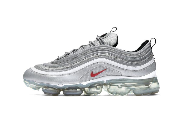 vapormax 97 silver bullet on feet