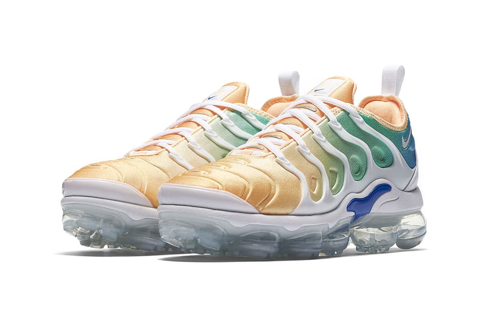 green and blue vapormax