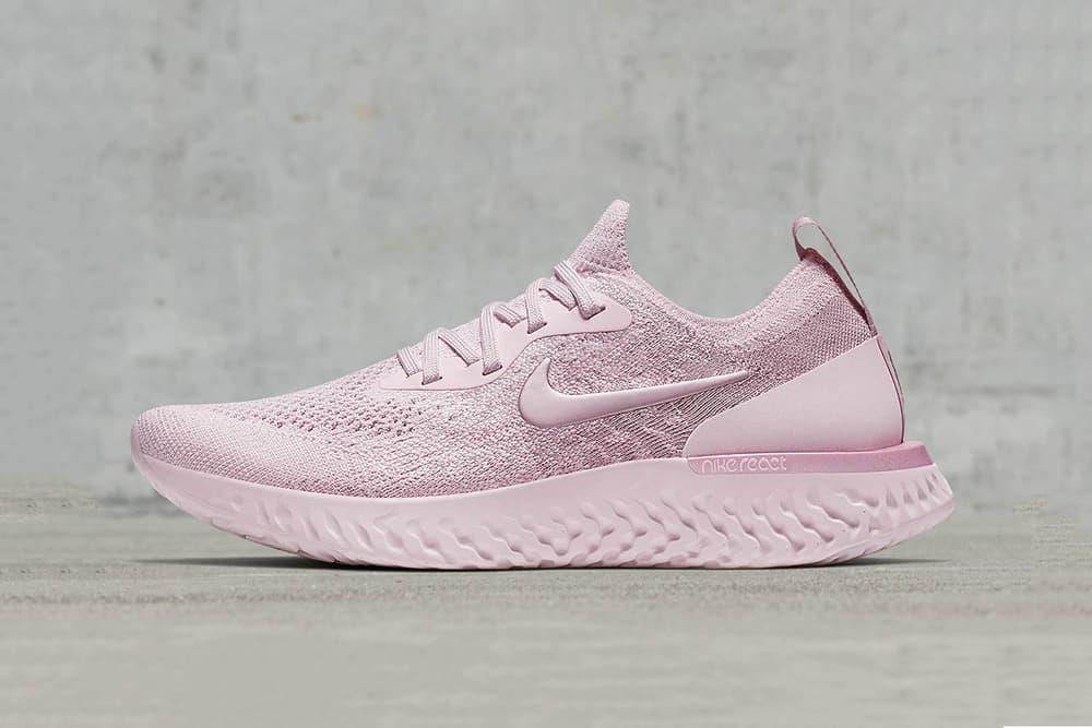 nike epic react flyknit rosa