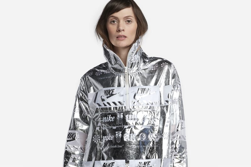 Nike silver hot sale jacket