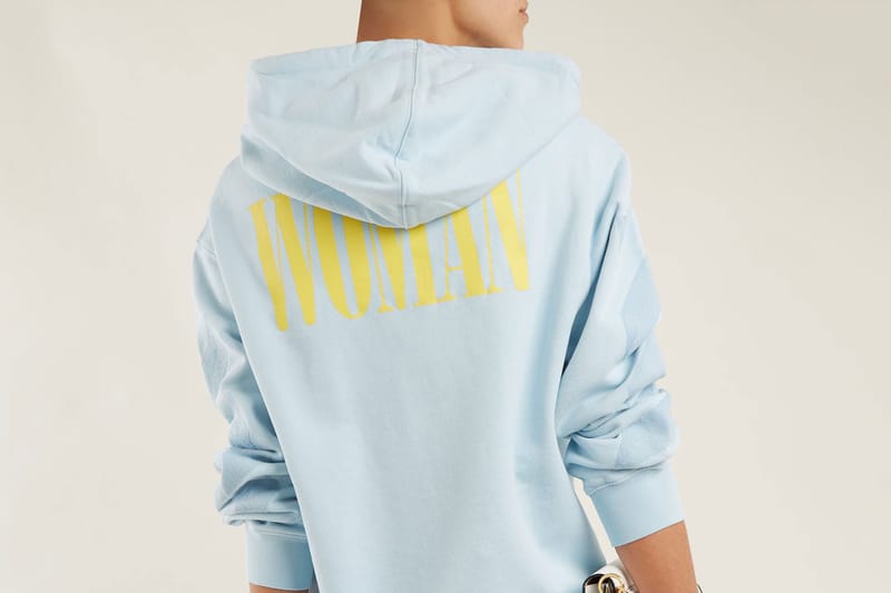 Light blue clearance off white hoodie