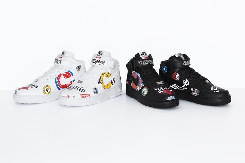 Air force 1 supreme best sale x nba