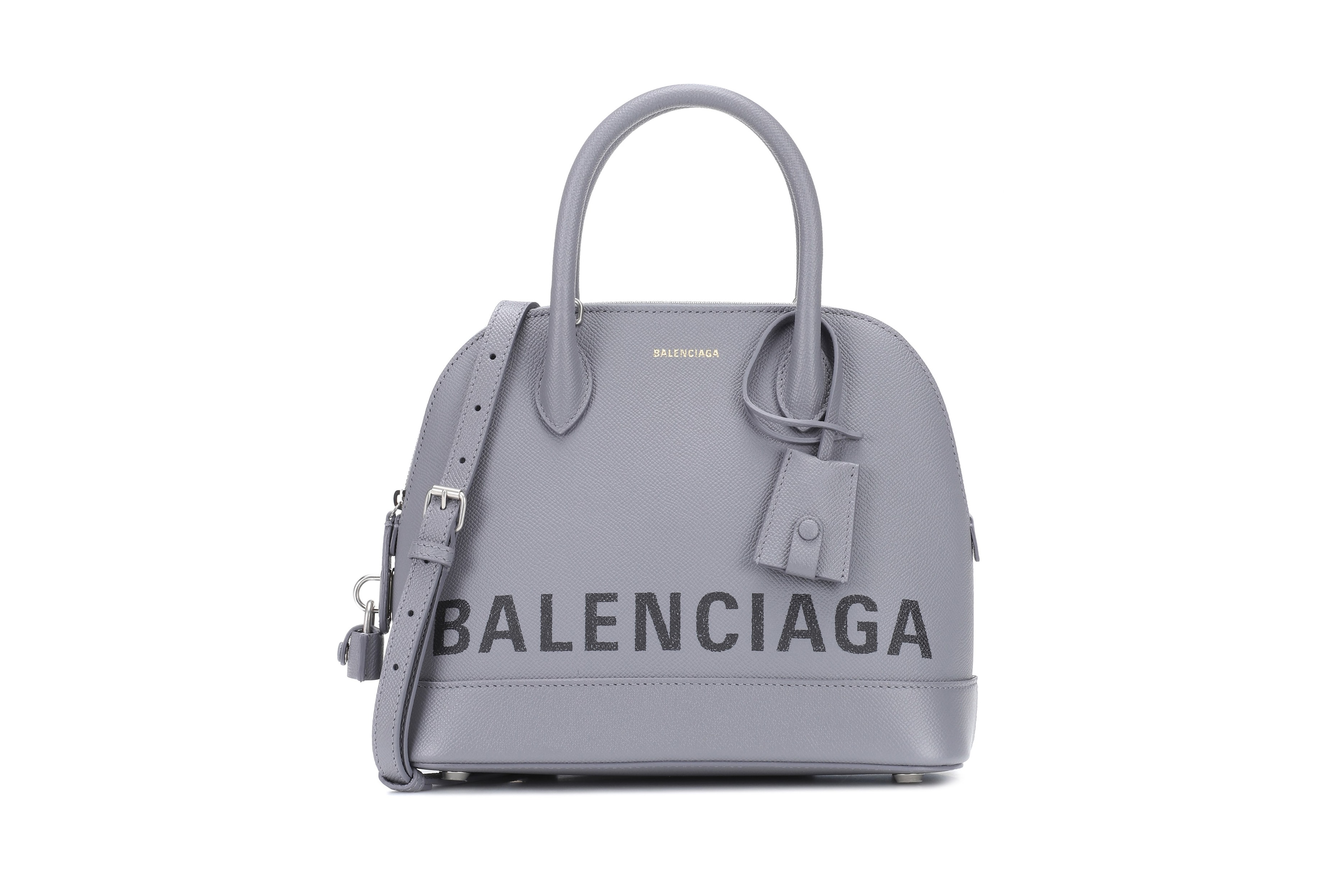 Balenciaga Ville S Leather Logo Tote Bag | Hypebae