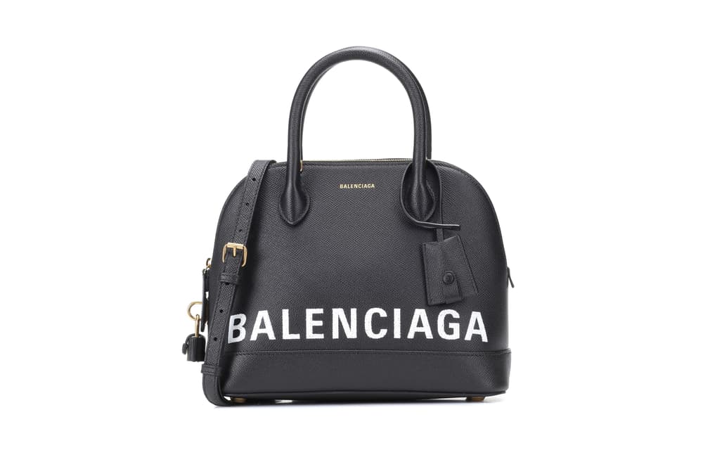 Balenciaga Ville S Leather Logo Tote Bag | HYPEBAE