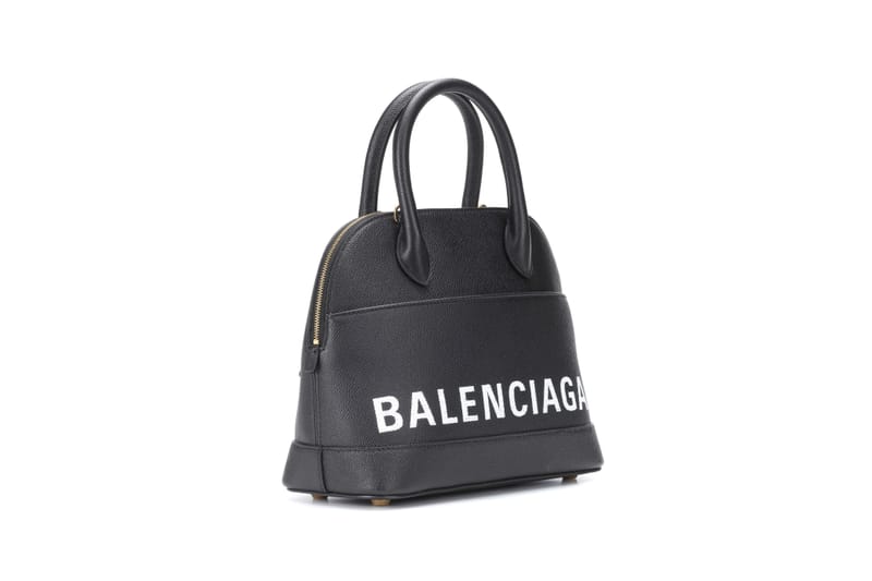 Balenciaga Ville S Leather Logo Tote Bag | Hypebae