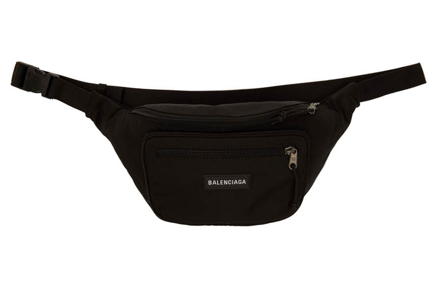 Balenciaga Explorer Fanny Pack in Black and Red | HYPEBAE