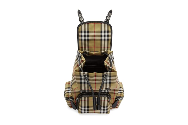 Burberry Beige Heritage Check Mini Backpack | Hypebae