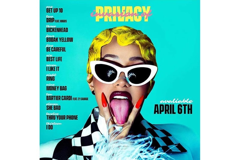 Cardi Bs Invasion Of Privacy Tracklist Reveal Hypebae 